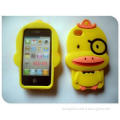 Yellow Duck 3D Silicon Animal Case For IPhone 4 / 4S